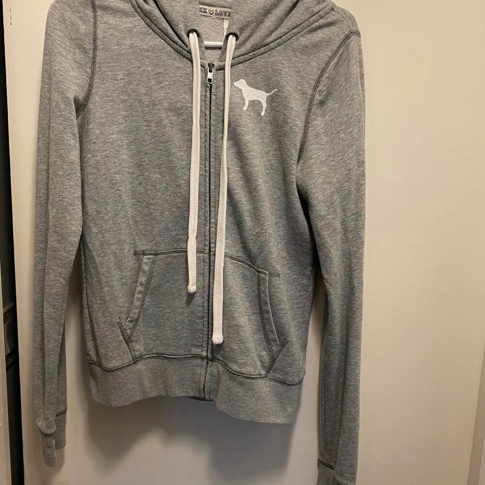 SALE ! 3 for $10 VS PINK  ZIP UP HOODIE  SIZE SMALL